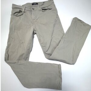 Mavi Zach Straight Leg Pants 33x32 Neutral Khaki Stretch